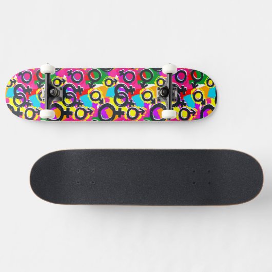 Skateboard Gay pride Genre Neon Motif (Horz)