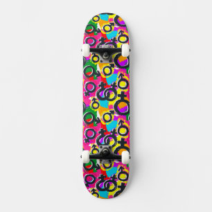 Skateboard Gay pride Genre Neon Motif
