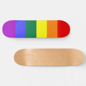 Skateboard Gay Pride Rainbow Flag (Horz)