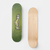 Skateboard Gecko de léopard de bande dessinée (Recto)