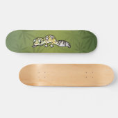 Skateboard Gecko léopard de dessin animé (Horz)
