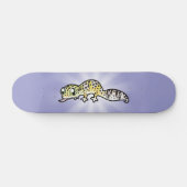 Skateboard Gecko léopard de dessin animé (Horz)