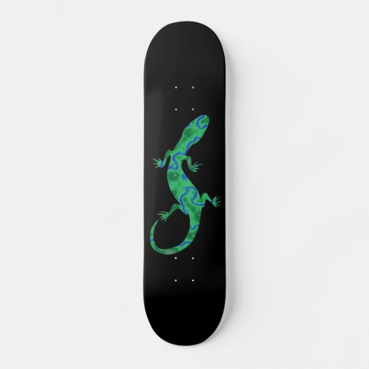 Skateboard Gecko Vert (Recto)