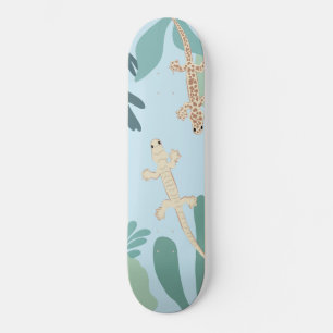 Skateboard Geckos dans la jungle #2 #décoration #art