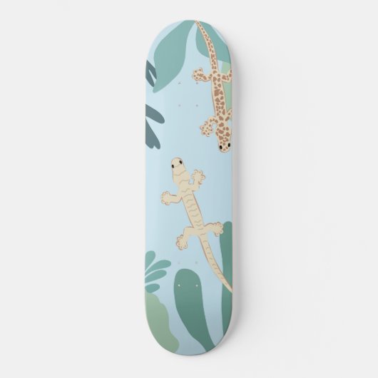 Skateboard Geckos dans la jungle #2 #décoration #art (Recto)