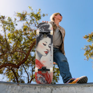 Skateboard Geisha Femme Japon