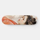 Skateboard Geisha Orange Ink (Horz)