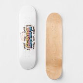 Skateboard Gémeaux Zodiaque Graffiti (Recto)