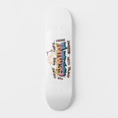 Skateboard Gémeaux Zodiaque Graffiti (Recto)