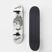 Skateboard Gemini Masqué Lady Zodiac (Recto)