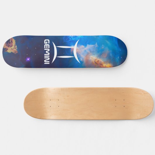 Skateboard Gemini Zodiac bleu (Horz)