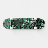 Skateboard Gemmes vertes Abstraites (Horz)