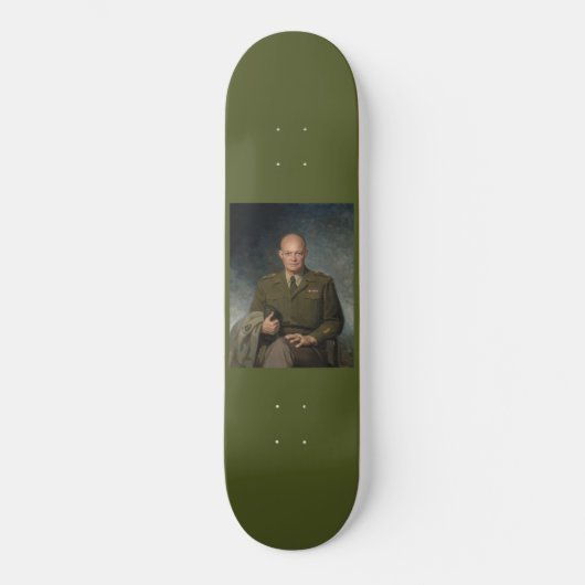 Skateboard Général Dwight Eisenhower Portrait Peint 5 Étoiles (Recto)