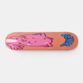Skateboard Genial - Chat rose mignon (Horz)