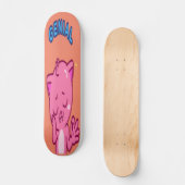 Skateboard Genial - Chat rose mignon (Recto)