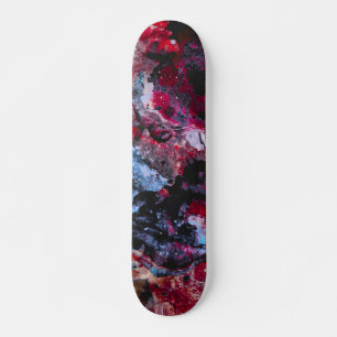 Skateboard Géode cristal Red Agate Abstrait
