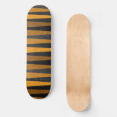 Skateboard Geometric Black Yellow (Recto)