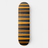 Skateboard Geometric Black Yellow (Recto)