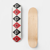 Skateboard Geometric Diamond Spiral (Recto)