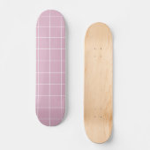 Skateboard Géométrique rose moderne simple (Recto)