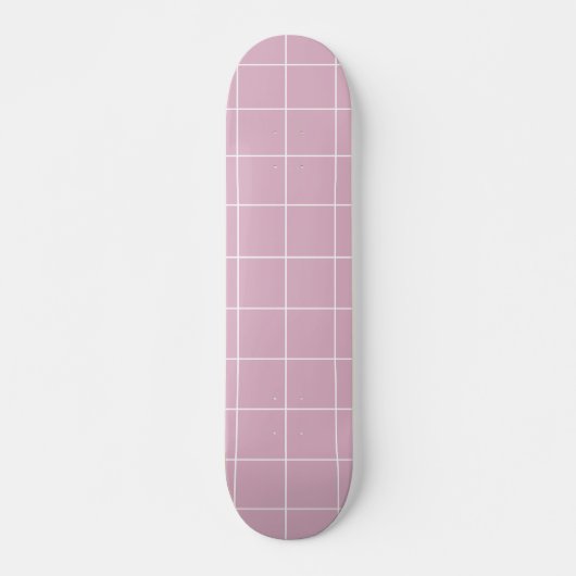 Skateboard Géométrique rose moderne simple (Devant)