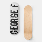 Skateboard GEORGE F Patinage (Recto)