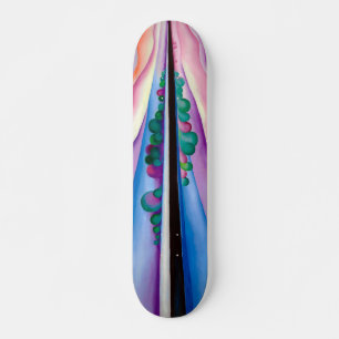 Skateboard Georgia O'Keeffe, Lake George Reflection (1921)