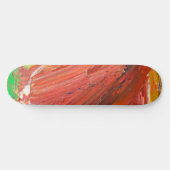 Skateboard Geste Vertical Abstrait en Rouge (Horz)