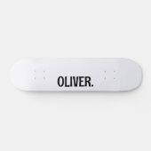 Skateboard Ghost White Nom moderne | Classique tendance (Horz)