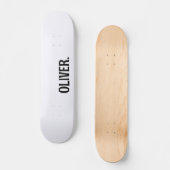 Skateboard Ghost White Nom moderne | Classique tendance (Recto)