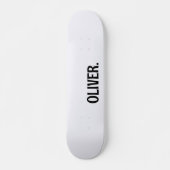 Skateboard Ghost White Nom moderne | Classique tendance (Devant)