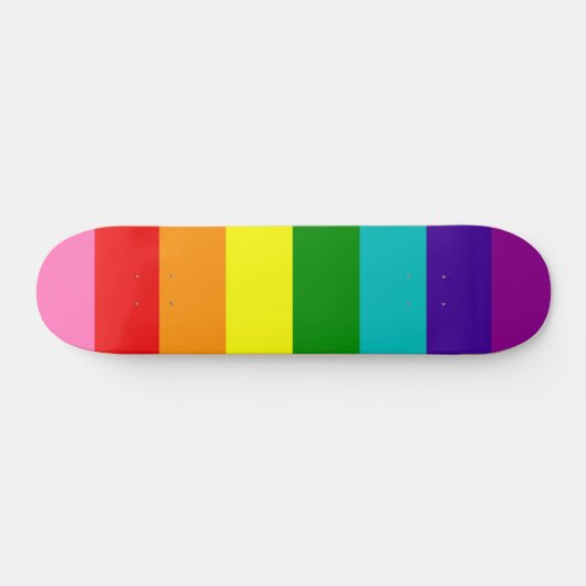 Skateboard Gilbert Baker Pride Drapeau Répéter Rainbow Stripe (Horz)