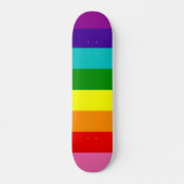 Skateboard Gilbert Baker Pride Drapeau Répéter Rainbow Stripe (Devant)