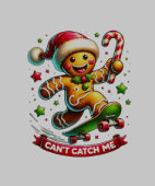 Skateboard Gingerbread Joie (Collier)