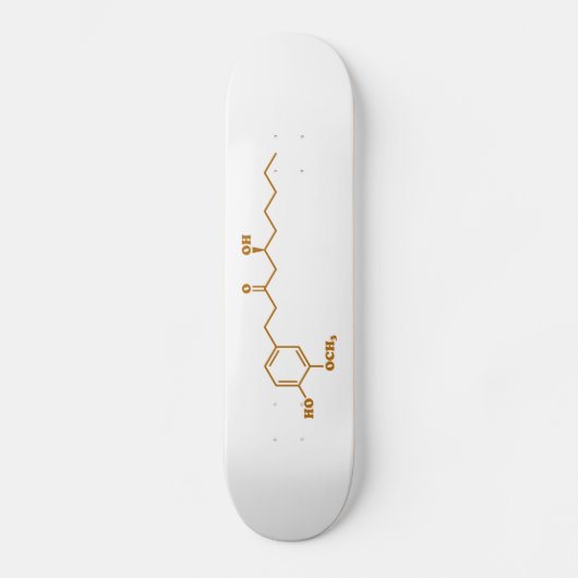 Skateboard Gingerol Molecule formule chimique (Recto)