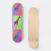 Skateboard Girafe de marche de Popart d'art de bruit (Recto)
