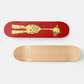 Skateboard Girafe heureuse. Bande dessinée (Horz)