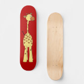 Skateboard Girafe heureuse. Bande dessinée (Recto)
