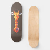 Skateboard Girafe isométrique (Recto)