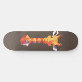 Skateboard Girafe isométrique (Horz)