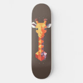 Skateboard Girafe isométrique (Recto)