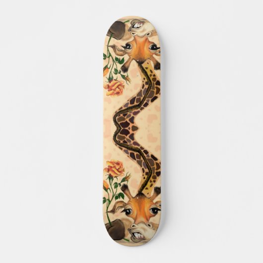 Skateboard Girafe romantique - Gentleman - Funny - (Devant)