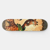 Skateboard Girafe tellement drôle et mignonne (Horz)