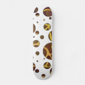 Skateboard Giraffe Brown et jaune (Recto)