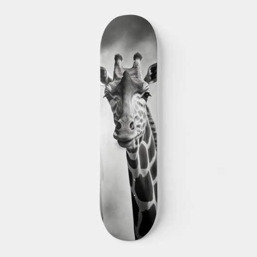 Skateboard Giraffe dans une cityscape (Recto)