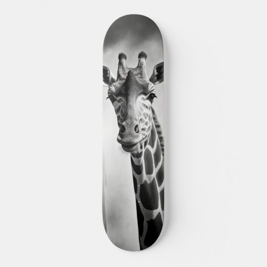 Skateboard Giraffe dans une cityscape (Recto)
