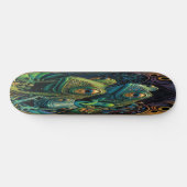 Skateboard Girl 2 Fairy Gold Frogs (Horz)