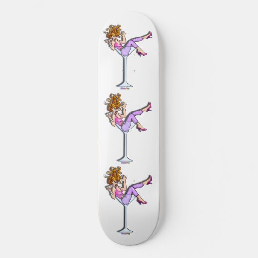 Skateboard - Girl in a Martini Glass, Lil Red (Voorkant)