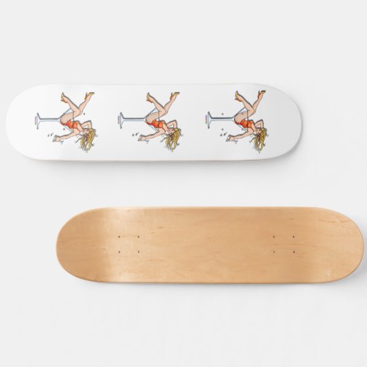Skateboard - Girl in a Martini Glass, Olivia (Horz)