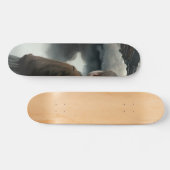 Skateboard Girl with clouds (Horz)
